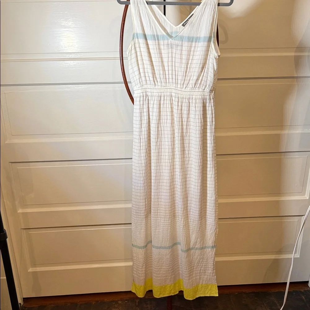 Tommy Bahama 2-Piece Gauze Maxi Dress Removable wearable Slip Dress beachy L